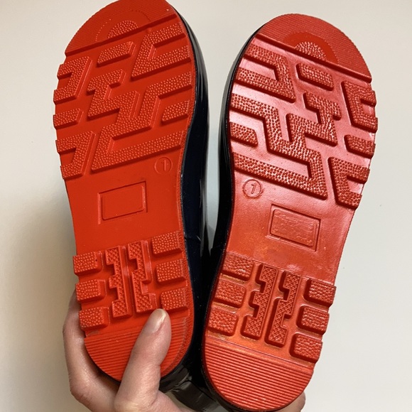 🌸NWT Gymboree T-Rex Dinosaur Rain Boots with Red Soles - Picture 5 of 10